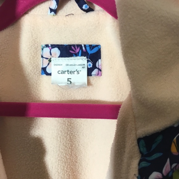 3 for $30 Carter's Navy Unicorn and Floral Raincoat - Picture 2 of 7